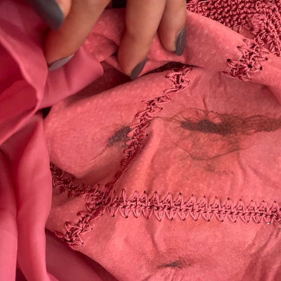 70's Vintage Pink Halter, Tie Back top - Picture 13 of 14